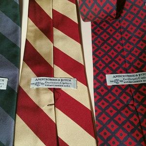 3 ABERCROMBIE AND FITCH TIES